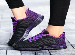 Foto van Schoenen fashion women lightweight sneakers shoes outdoor sports breathable mesh comfort air cushion