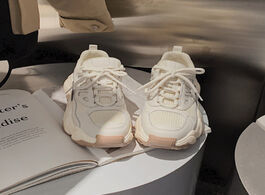 Foto van Schoenen 2020 winter platform sneakers women autumn thick bottom dad shoes height increased casual b