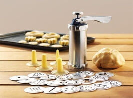 Foto van Huis inrichting domestic cookie press kit stainless steel making gun biscuits cake mold baking tools