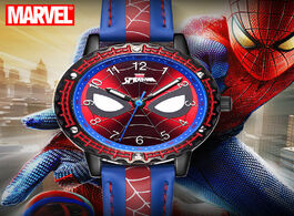 Foto van Horloge disney spider men child super hero cool quartz waterproof watch marvel avengers student cloc