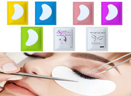 Foto van Schoonheid gezondheid 50 100 eyelash patches for building pads eye gel under pad extension free pape
