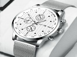Foto van Horloge 2020 hot sale stylish relojes para hombre retro design leather band analog alloy digital wri