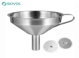 Foto van Computer sovol 3d printer resin filter funnel 100 food grade durable stainless steel removable doubl