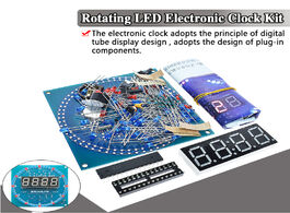 Foto van Elektronica componenten ds1302 rotating led display alarm electronic clock module diy kit temperatur