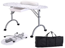 Foto van Meubels fashion pattern removable portable folding nail table with bag stable durable tables movable