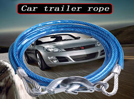 Foto van Auto motor accessoires 4 meters 5 tons car towing rope steel wire traction emergency equippment pull