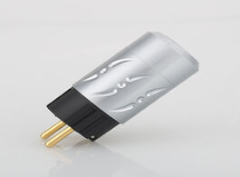 Foto van Elektronica viborg x hifi audio 1pair pure copper 24k gold plated aluminium alloy 20mm eu schuko ver