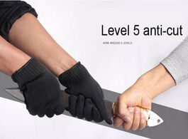 Foto van Beveiliging en bescherming outdoor protection cut resistant gloves 5th grade thick knife proof labor