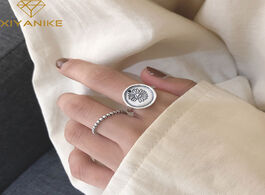 Foto van Sieraden xiyanike 925 sterling silver new ins korean daisy round ring female opening simple retro de