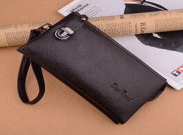 Foto van Tassen men wallets large capacity clutch bag passcard pocket male business wallet long zipper multi 