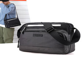 Foto van Tassen nylon shoulder crossbody bags men quality messenger bag strong fabric design style solid colo