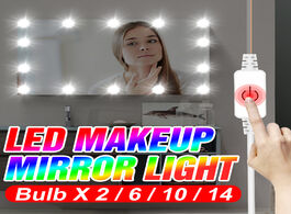 Foto van Lampen verlichting 12v touch dimming led makeup light usb vanity cabinet lamp hollywood style cosmet