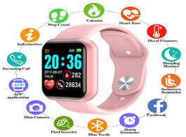 Foto van Horloge y68 smart watch d20 men women blood pressure heart rate waterproof tracker sport clock hours