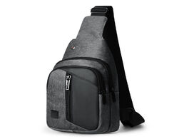 Foto van Tassen high quality nylon men chest bag casual headphone jack crossbody bags for handbag waterproof 