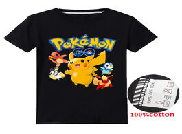 Foto van Speelgoed takara tomy pokemon pikachu cotton children s print t shirt clothing boys and girls gifts 