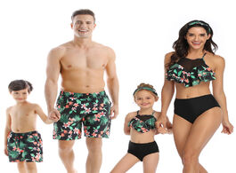 Foto van Baby peuter benodigdheden 2020 summer family swimsuit mommy and me clothes mom father son mother dau