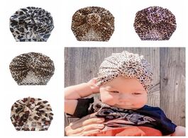 Foto van Baby peuter benodigdheden new leopard print hat with round ball knot newborn infant toddler hedging 
