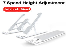 Foto van Computer abs laptop tablet stand adjustable foldable portable desktop holder mounts accessories for 