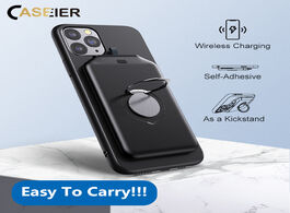 Foto van Telefoon accessoires caseier magnetic wireless backup power bank for iphone 12 mini pro max kickstan