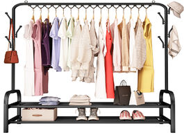 Foto van Meubels clothes hanger coat rack floor storage wardrobe clothing drying racks porte manteau kledingr