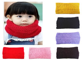 Foto van Baby peuter benodigdheden new winter scarf for boys girls warm brushed knit neck warmer circle wrap 