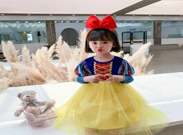 Foto van Sport en spel 2020 christmas children s skirt dress series snow white long sleeve princess velvet me