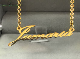Foto van Sieraden nextvance top quality stainless steel personalized custom name necklace nameplate arabic pe