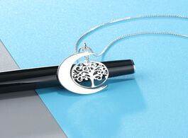 Foto van Sieraden customized tree of life pendant necklace engraved names with moon family necklaces chain fo
