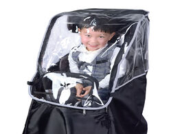 Foto van Sport en spel pvc transparent raincoat rain cover wind for child waterproof bike seat accessories bi