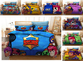 Foto van Huis inrichting bedding set brawls cartoon stars anime figure quilt cover pillowcase kid child room 