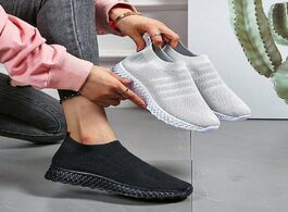 Foto van Schoenen shoes women sneakers comfortable slip on trainer casual lazy lightweight couple sock zapati