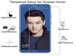Foto van Telefoon accessoires screen protector for huawei honor 7 v8 8 pro 7s tempered protective glass on 9 