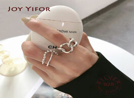 Foto van Sieraden authentic 925 sterling silver rings chain round change finger for women wedding original je