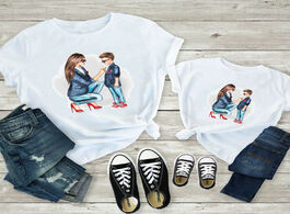 Foto van Baby peuter benodigdheden mom and kids print family matching clothes mommy me white t shirt mother s