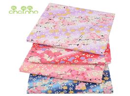 Foto van Huis inrichting plain cotton fabric patchwork cloth gentle cherry blossoms series for handmade diy q