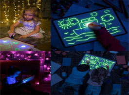 Foto van Speelgoed a3 a4 a5 light luminous drawing board kids toy tablet graffiti with fun fluorescent pen ch