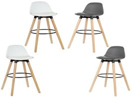 Foto van Meubels 2pcs simple dining chairs modern leisure chair nordic bar home furniture civilian hwc
