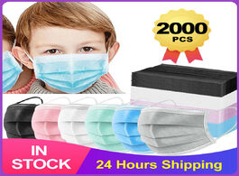 Foto van Schoonheid gezondheid child 3 layers disposable medical mask anti dust protect face mouth surgical m