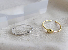 Foto van Sieraden xiyanike minimalist 925 sterling silver adjustable rings for women trendy elegant bead geom
