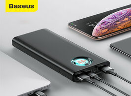 Foto van Telefoon accessoires baseus 20000mah power bank with pd3.0 fast charging for iphone quick charge 4.0