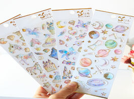 Foto van Kantoor school benodigdheden 3d pegasus unicorn castle label stickers craft cute kawaii scrapbooking