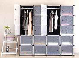 Foto van Meubels home furniture detachable plastic wardrobe assembly locker clothes cabinet closets bedroom s