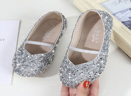 Foto van Baby peuter benodigdheden girls shoes children princess flats simple elegant glitter sequined leathe