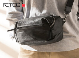 Foto van Tassen aetoo leather multi functional shoulder bag men s soft handbag head slant fashion trend