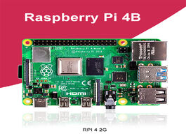 Foto van Computer new raspberry pi 4 model b 2gb ram bcm2711 quad core cortex a72 arm v8 1.5ghz support 2.4 5
