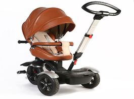 Foto van Baby peuter benodigdheden multi functional children s tricycle bicycle infants 360 degree spinning c
