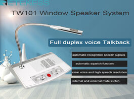 Foto van Beveiliging en bescherming retekess tw101 3w 2 way window intercom system interphone bank speaker fo
