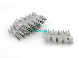 Foto van Schoonheid gezondheid 50 pcs grey dental silicone rubber polishers polishing burs 2.35mm shank