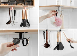 Foto van Huis inrichting 360 degrees rotated kitchen hooks self adhesive 6 home wall door hook handbag clothe