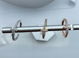 Foto van Sieraden 925 sterling silver hot fashion rings zircon inlay simple jewelry with logo 1:1 original br